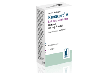 KENACORT-A 40 MG DEGISTIRILMIS SALIMLI I.M. INTRAARTIKULER ENJEKSIYONLUK SUSPANSIYON (1 AMPUL)